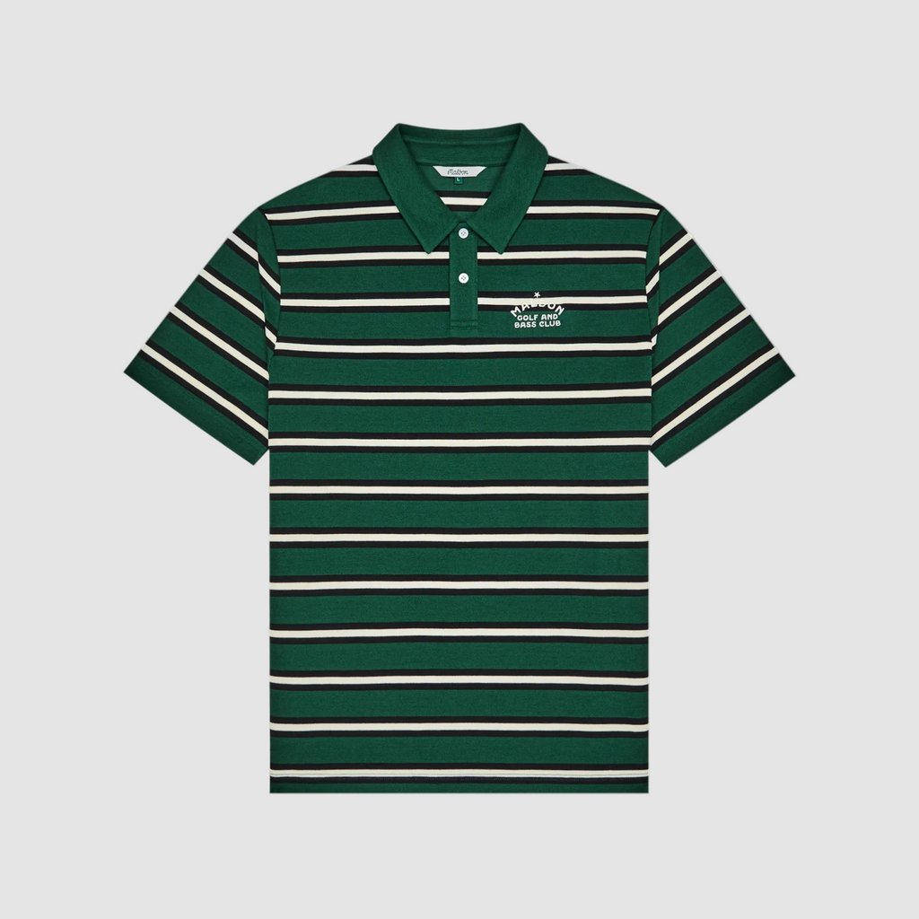 Fairway Bass Club Polo (Forest Stripe)