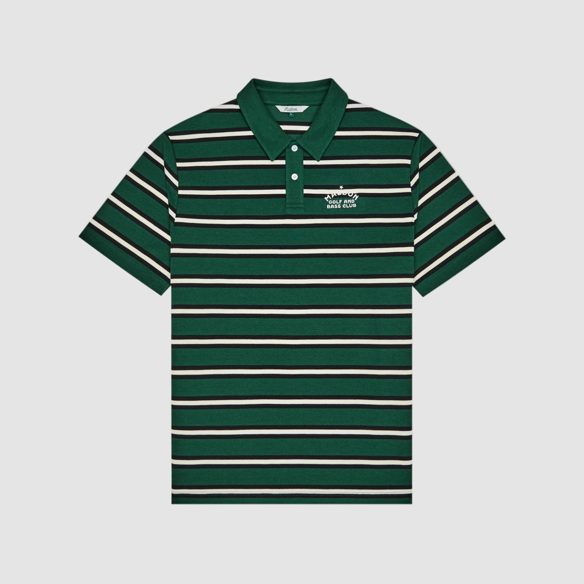 Fairway Bass Club Polo (Forest Stripe)