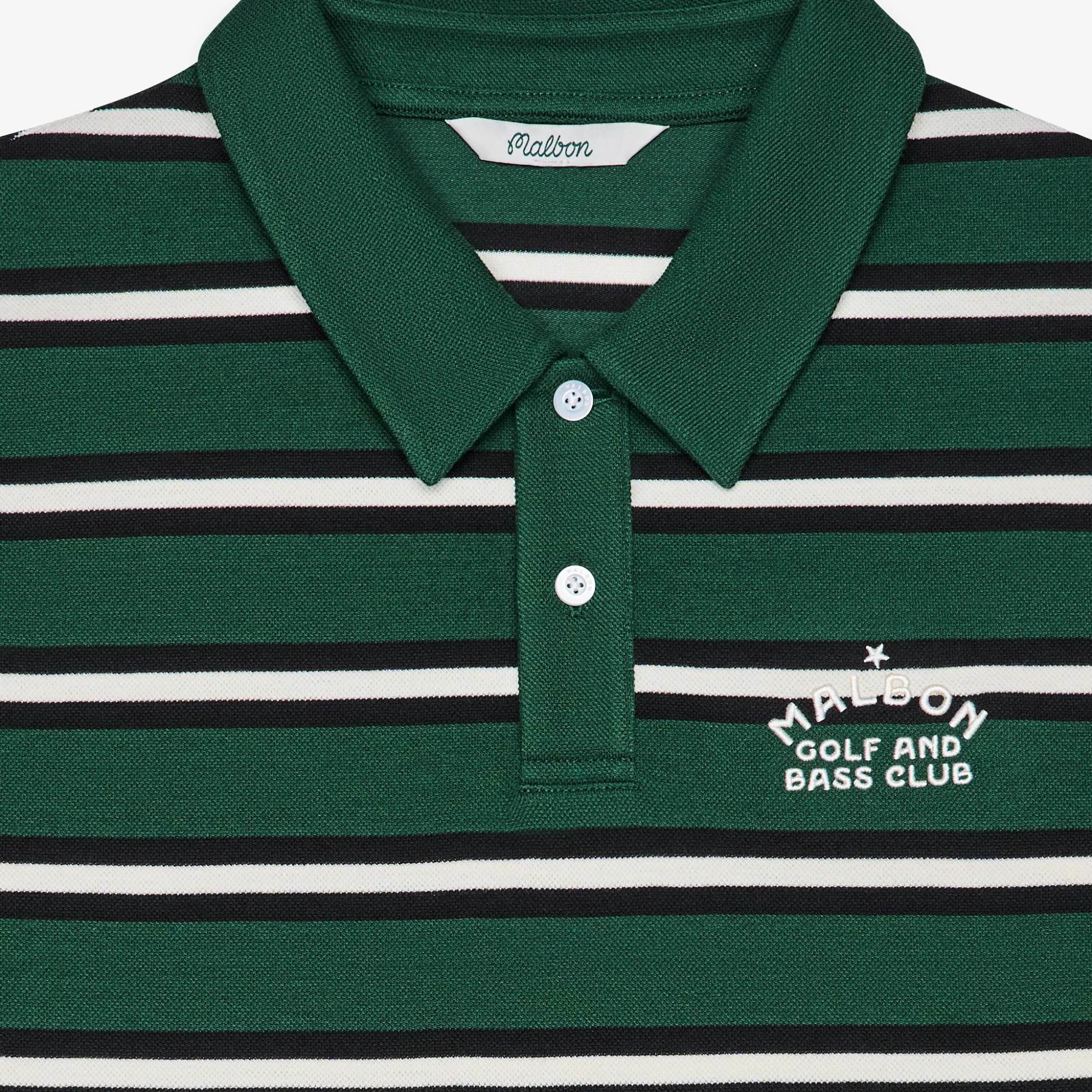 Fairway Bass Club Polo (Forest Stripe)