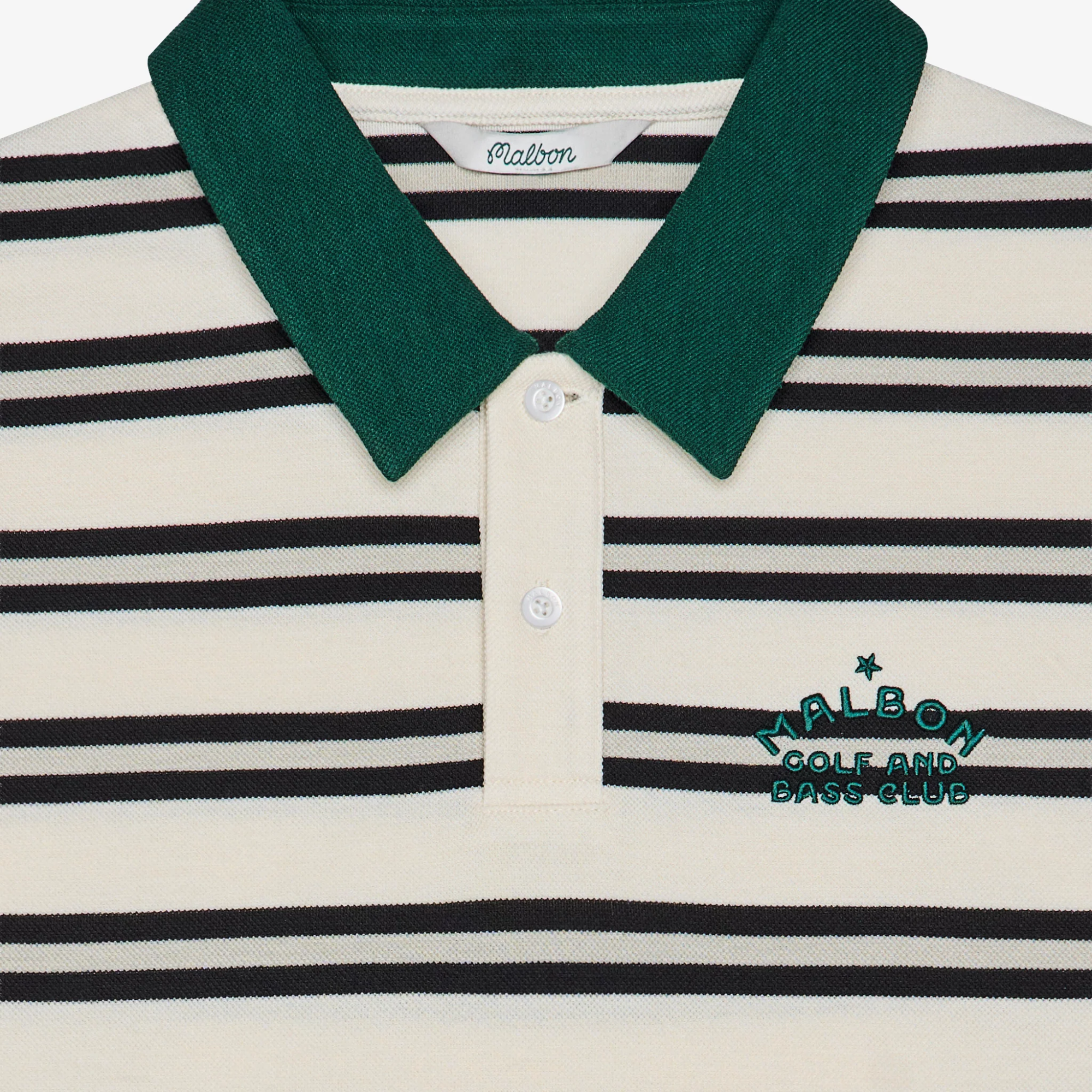 Fairway Bass Club Polo (Ivory Stripe)