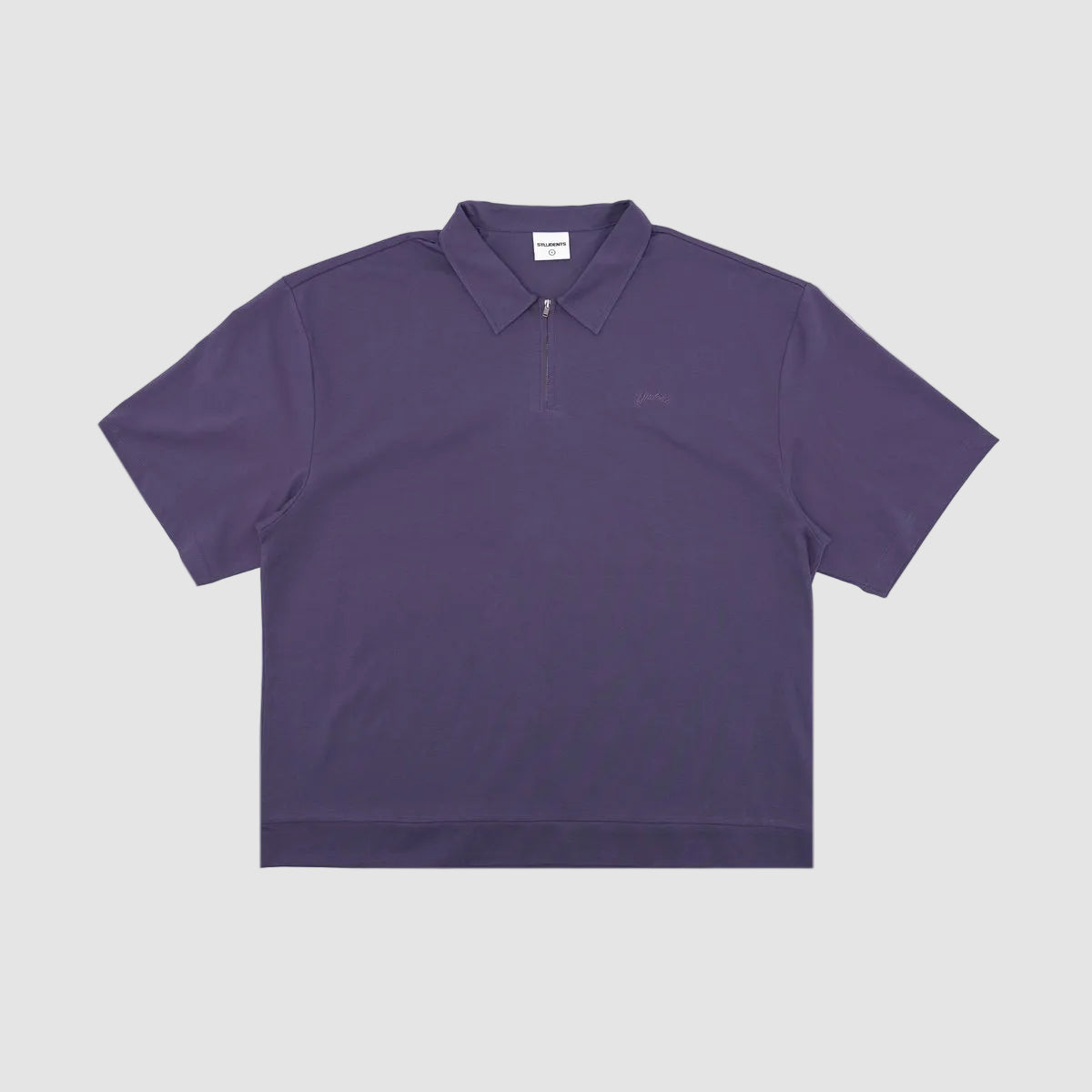 Lanser Jersey Zip Polo (Purple)