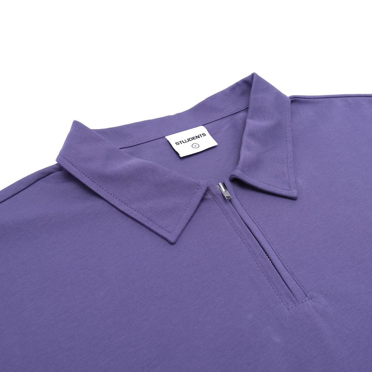 Lanser Jersey Zip Polo (Purple)