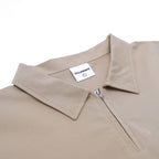 Lanser Jersey Zip Polo (Tan)