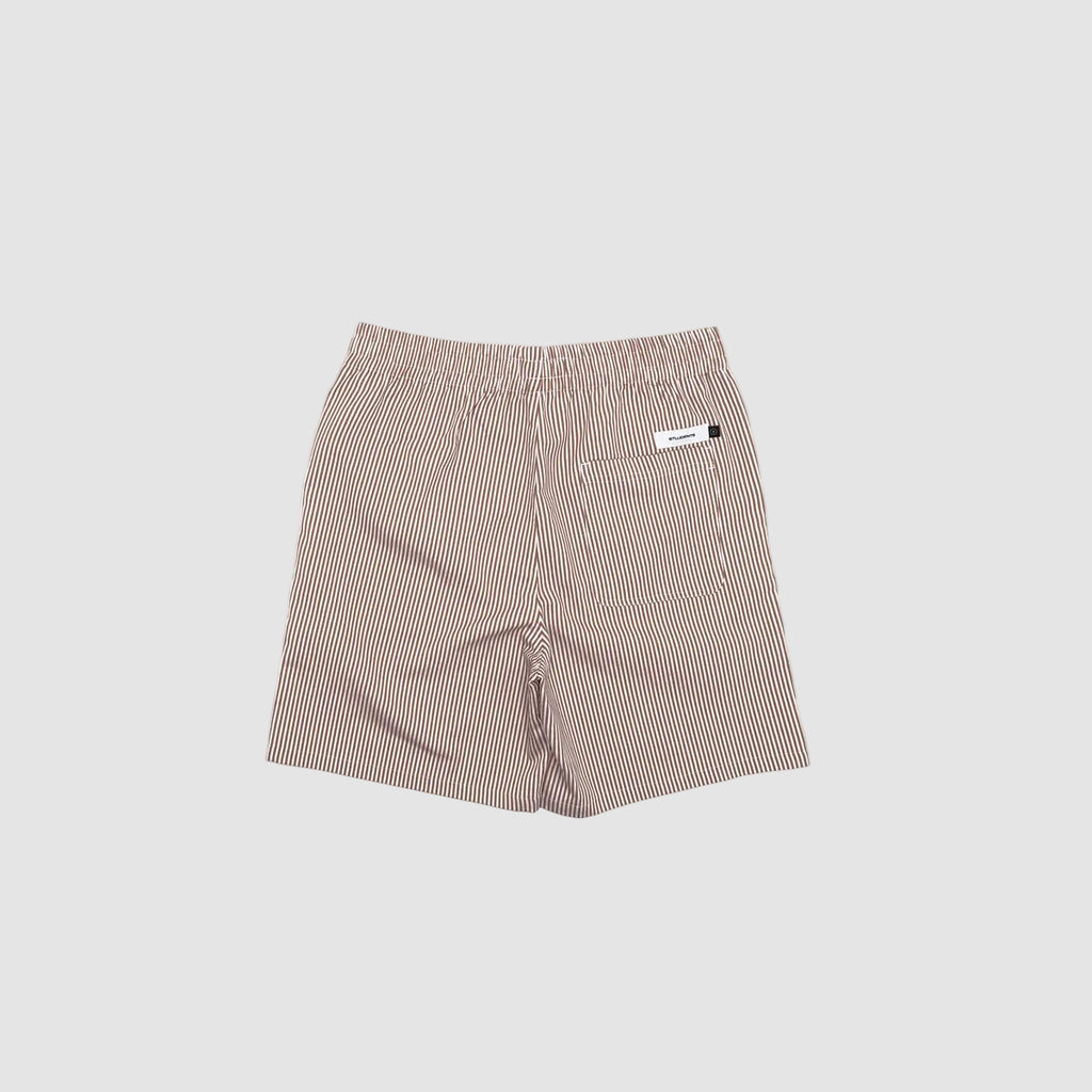 Otis Stripe Oxford Shorts (Brown)