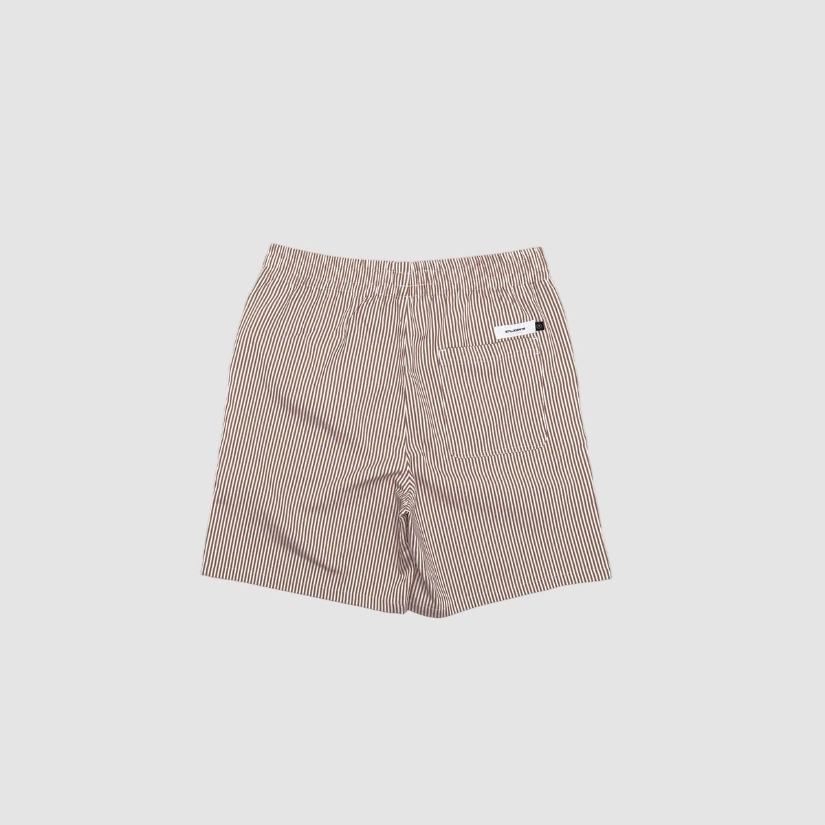 Otis Stripe Oxford Shorts (Brown)