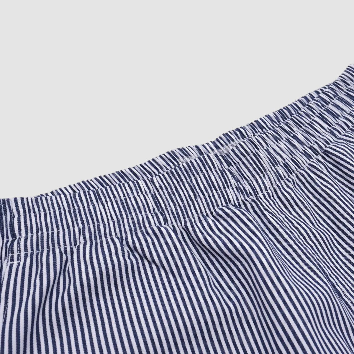 Otis Stripe Oxford Shorts (Navy)