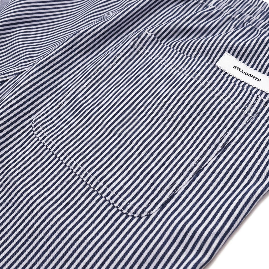 Otis Stripe Oxford Shorts (Navy)