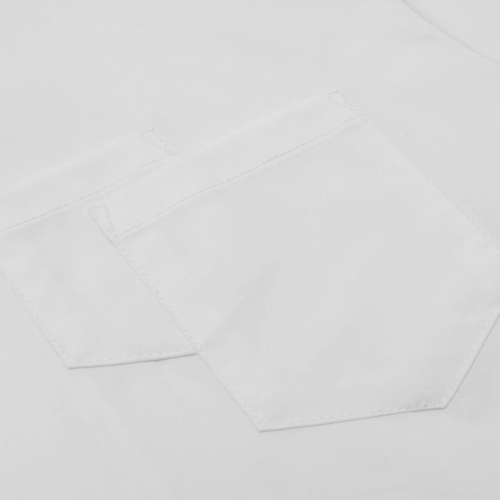 Oxford Poplin Button-Up Shirt (White)