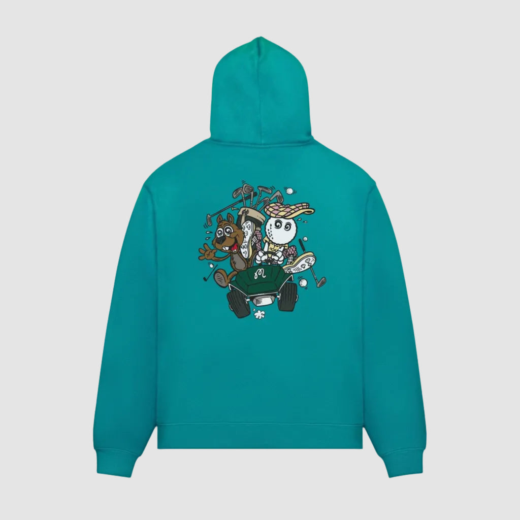 Two Man Scramble Hoodie (Blue-Green)