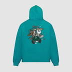 Two Man Scramble Hoodie (Blue-Green)
